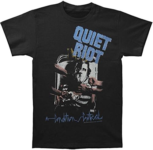 Quiet Riot Men's Quiet Slim Fit T-shirt Medium Black