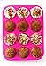 Silicone Cupcake Pan Muffin Tin - Pink Silicon Cupcake Baking Pan 12 Cups - BPA-Free Cupcake Tray - Non stick Eco Birthday Cupcake Muffin Pan - Silicone Cupcake Cake Pan - FREE E-BOOK with 50 RECIPES!