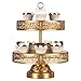 Victoria Collection' 2 Tier Dessert Stand with Reversible Tiers Cupcake Tower Display, 14.5