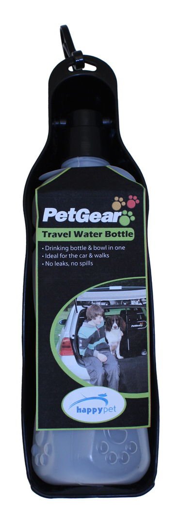 PetGear Travel Water Bottle for Dogs,Black,(pack of 1) 26 x 8 x 6 cm; 49.9 Grams