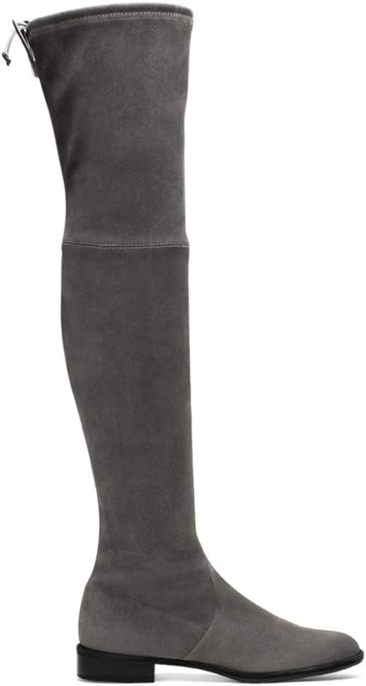 Womens Knee High Boots Stretch Faux Suede Over The Knee Boots for Women Heels