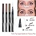 POPVCLY 4D Fork Tip Liquid Eyebrow Pens Tattoo mascara Pencil, Waterproof, Smudge proof (A2)