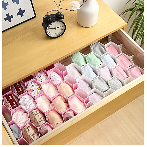 Aoolife Drawer Divider Storage, Adjustable Plastic Underwear