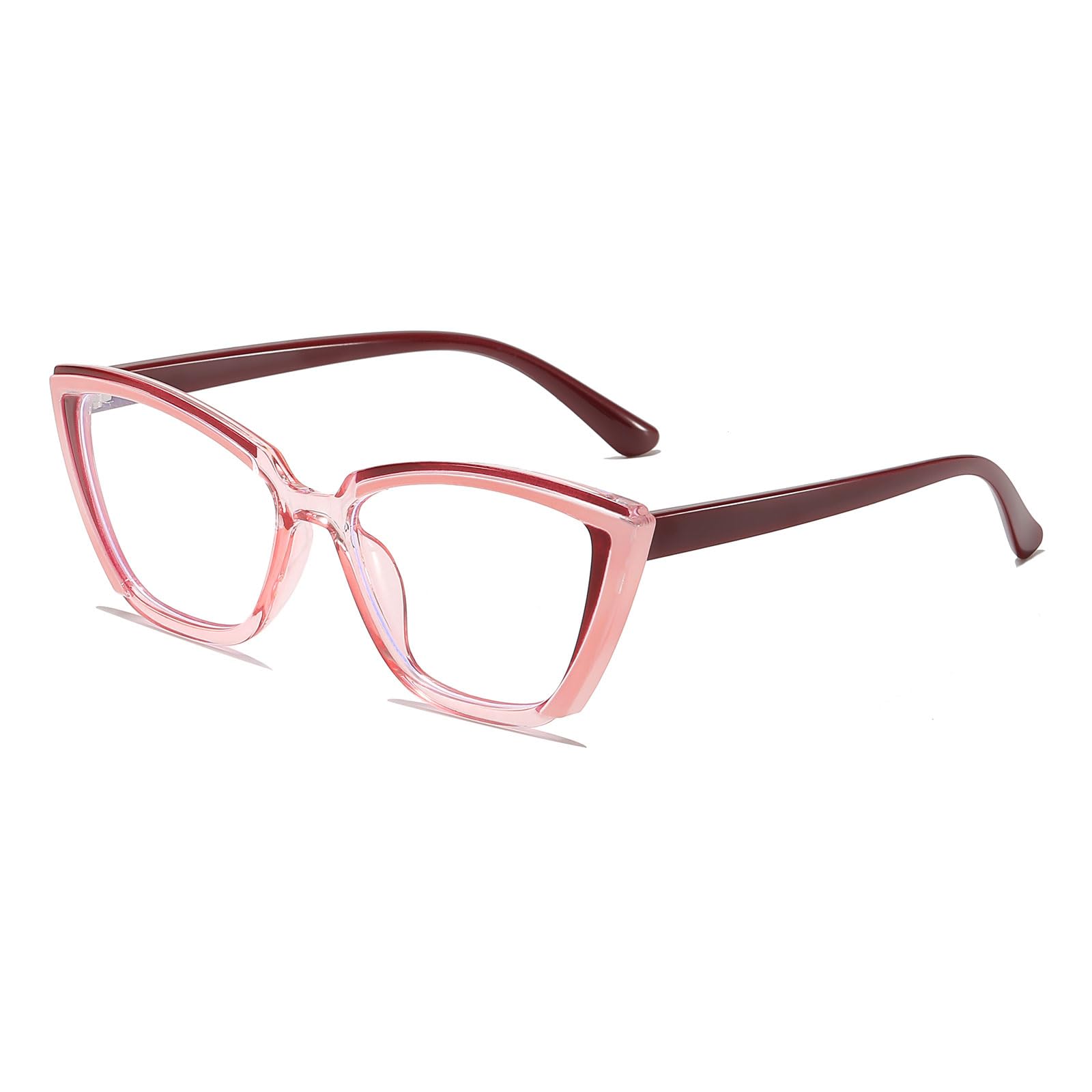 LJCZKA Blue Light Blocking Glasses Unisex Fashion Cat Eye Style Anti Blue Light Glasses Computer Eyeglasses with Anti Fatigue and Eyestrain