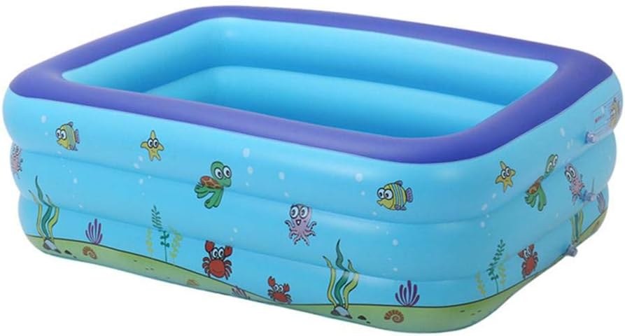 thelastplanet Inflatable Pool, Blow Up Pool，kiddie Pool Blow Up Swim Center Family Pool For Toddlers, Kids, 1905040cm Inner Diameter