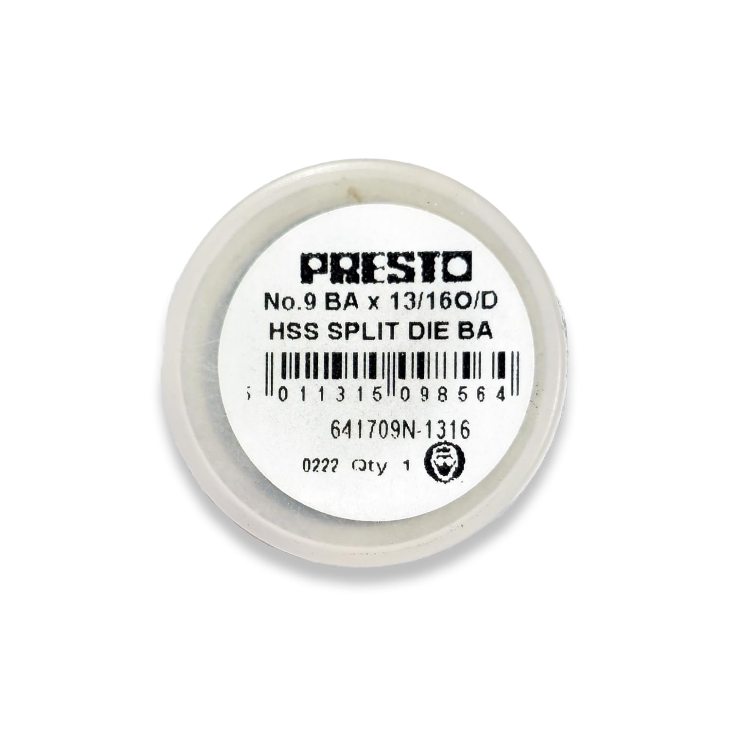 Presto 641709N-1316 BA HSS Circular Adjustable Split Die