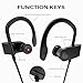 Fozento Bluetooth Headphones,Wireless Bluetooth V4.2 Sport Head phones,Noise Cancelling Earphones and Lightweight IPX5 Sweatproof Headsets with Built-in Microphone for Running