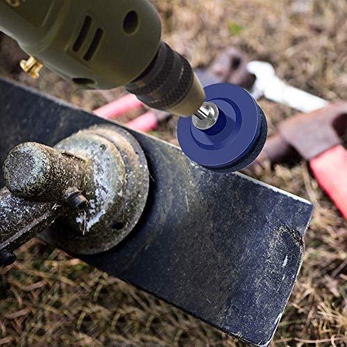 VintageBee 6 Pack Lawnmower Blade Sharpener Lawn Mower Sharpener for Power Drill Hand Drill