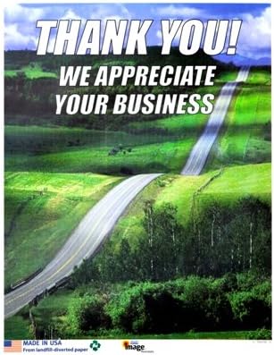 Imagemat M0758Gb2260A Country Road Glossy Back Paper Floor Mat - 500 Per Box