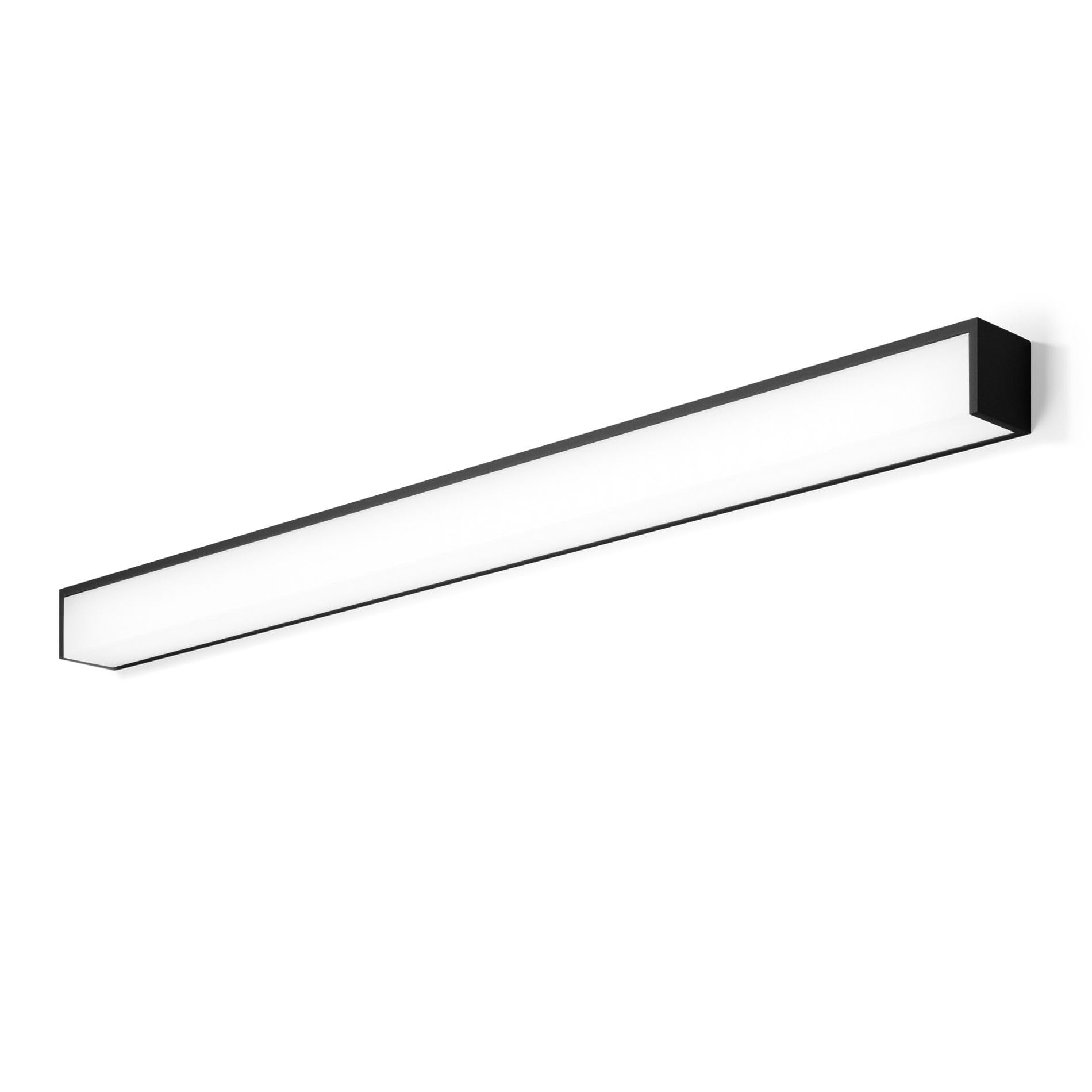 Zenitech Pila Collection Recessed Light – Specially Designed for Bathroom – 60 cm – Light 8 W – 600 lm – 3000 K – IP44 – Black – 60 cm
