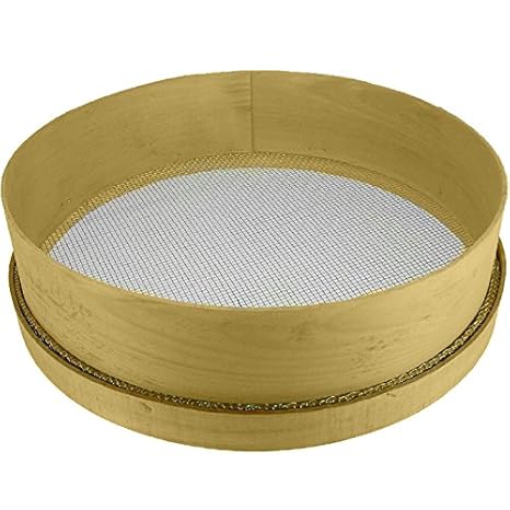 HaWe 2037.4 Holzrandsieb mit Maschenweite 4 x 4 mm Beige 45x45x10 cm