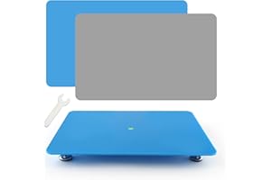 KINBOM Leveling Board for Epoxy Resin, 16x12in Leveling Board for Resin Work Multifunctional Adjustable Self-Leveling Table with Silicone Pad and Spirit Level for DIY Art Supplies Acrylic Pouring Tool