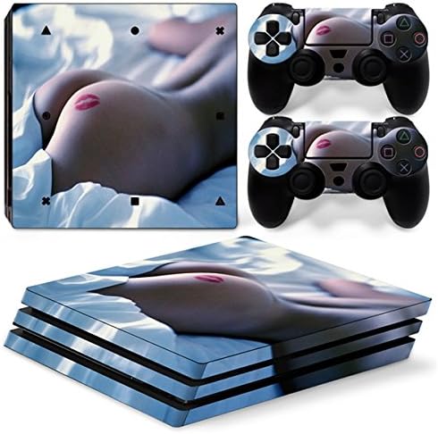 FYPRO Video Games Protectors Skins Faceplates Stickers for Playstaion 4 pro Console 2Pcs Controller(For PS4 Pro)