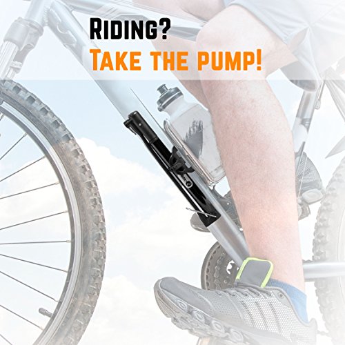 image for 2-WAY Bike Pump - Bicycle Pump - Mini Bike Air Tire Pump - Dirt and BM