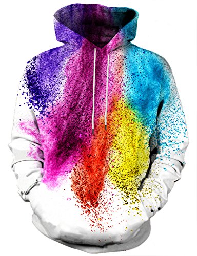 Yasswete unisex 3d printed hooded sweatshirt casual pul…