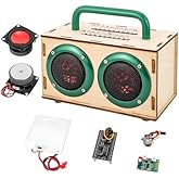 DIY Bluetooth Speaker Kit - STEM Projects for Kids & Adults Age 8-12-16, Build Portable Speaker with LED Light, Science Experiment Electronics Set, Birthday Gifts for 9 10 11 13 14 Year Old Boy & Girl