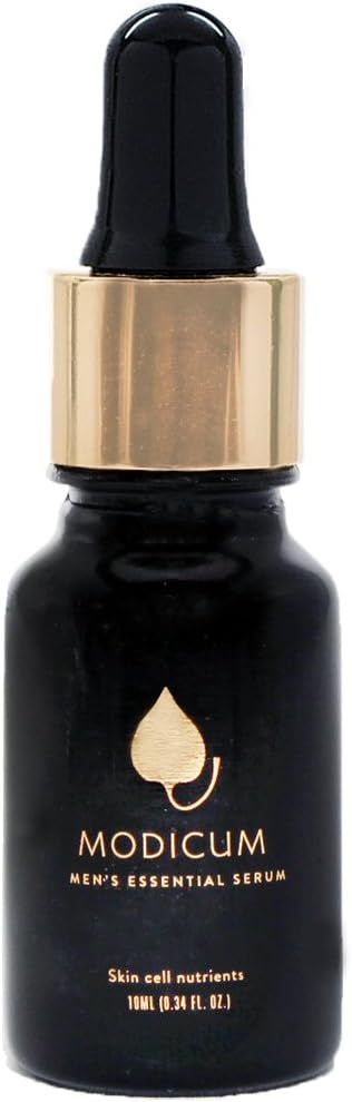 Modicum Skincare, NOIR Essential Serum/Nourishing Essential Serum for Men and Women / 100% natural, plant-based, organic facial moisturizer for all skin types/push pump bottle / 10 ml