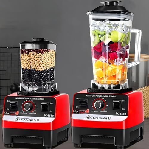 TOSCANA U 1200W 2-in-1 Electric Blender Multi Function Red ST