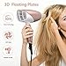 JINRI 1875W Travel Hair Dryer Dual Voltage Blow Dryer Dc Motor Foldable Handle Lightweight Negative Ionic Folding Hair Dryer (Rose Gold)