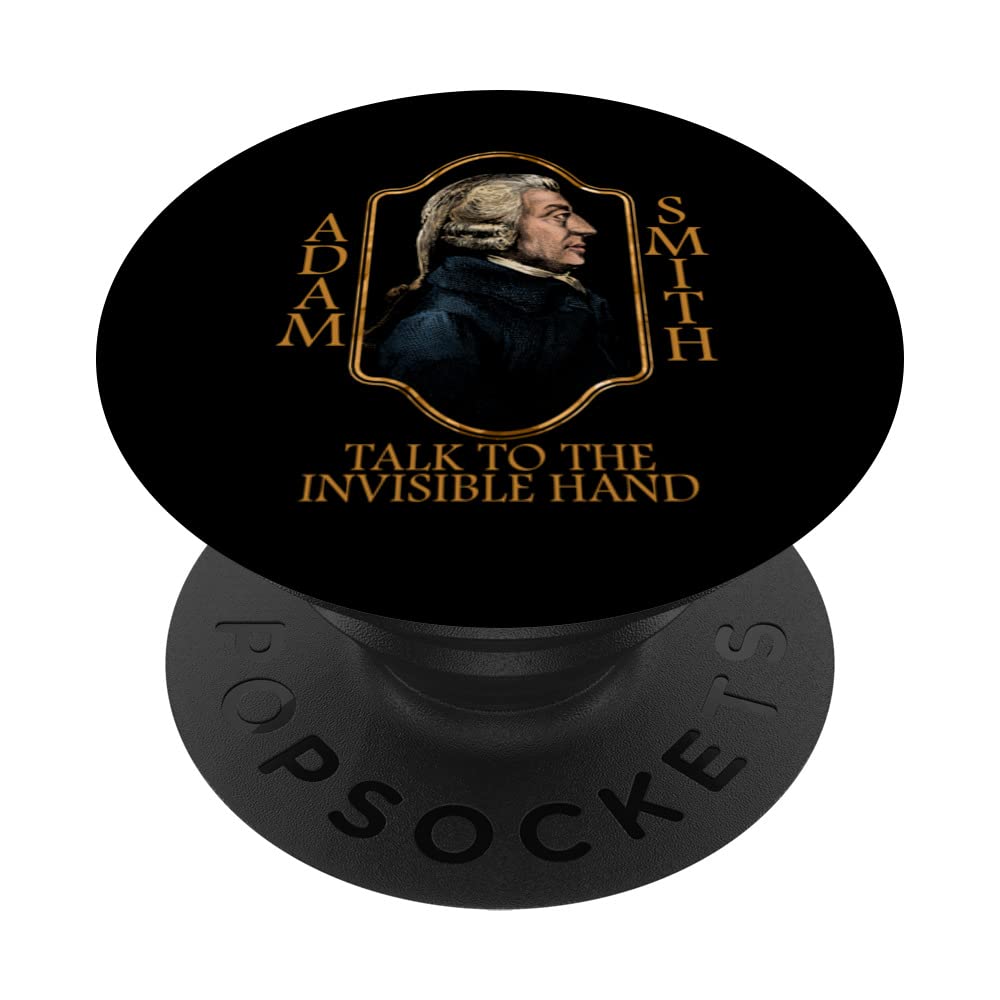 Adam Smith Professor Invisible Hand Economics PopSockets Swappable PopGrip