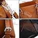 PRIME WEEK SALE- 40% OFF- YALUXE Women's Urban Style 3-Way Leather Work Tote Shoulder Bag Brown
