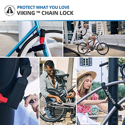 Seatylock Viking Bike Lock Chain with Key Patented Motorcycle and