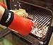 Skenda Silicone professional Oven Mitts -2 Heat Resistant Cooking Mitts Gloves Great As A Grilling Gloves, BBQ Gloves Or Cooking Mitts - Free E-books ( 5 ) And Pastry Brush -Extra Long Oven Mitts.