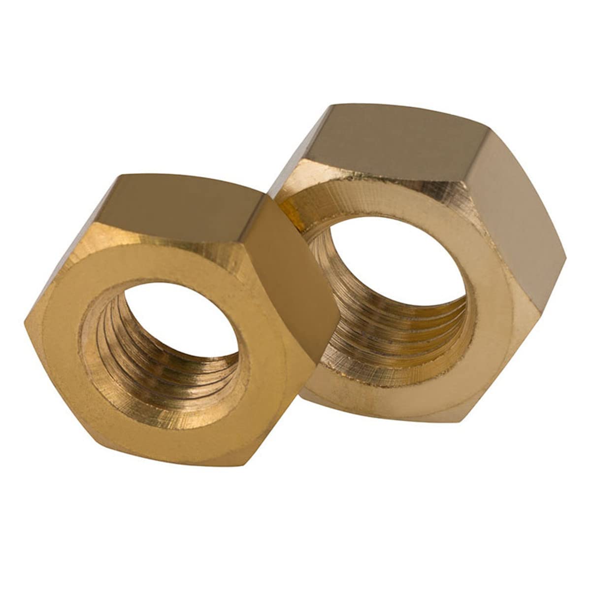 Unifizz M8*8mm Hexagon Nuts Hexagon Bolt Cap Screw Nut Caps Hex Nuts Bolts Copper,10Pcs