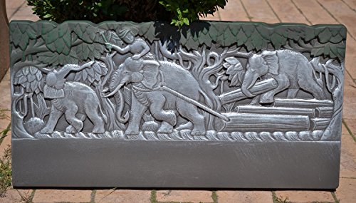 Edge Stone Mold Elephant Border Mould ABS Plastic Concrete Cement FENCE #BR13