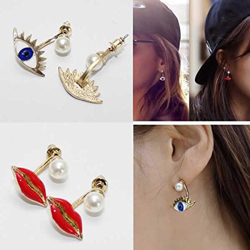 Amazon K 2wayピアス バックキャッチ フェイス 顔 パールピアス 真珠 オモシロ 口 ファッションピアス 1ペア デザイン セクシーリップ 唇 両耳用 2個 左右 セット ピアス 通販
