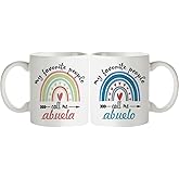 Fatbaby Abuela and Abuelo Couple Coffee Mugs Gifts, Abuelita Mug, Spanish Grandparents Anniversary Couple Mug Gift, Gift For 