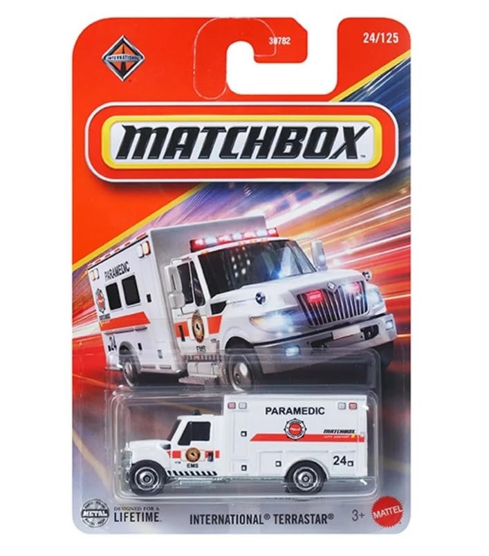 Matchbox International Terrastar [Ambulance] 24/125, 1:64 Scale Diecast Toy Vehicle