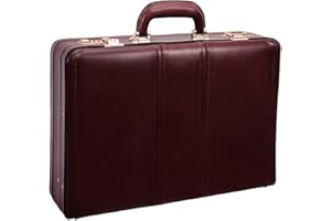 McKleinUSA Leather Expandable McKlein V Series Coughlin Top Suitcase