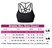 YIANNA Women's Padded Sports Bra Cross Back High Impact Workout Running Yoga Bra