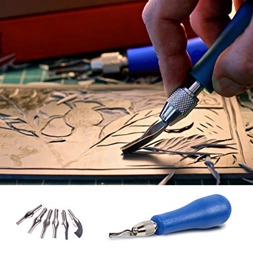 Falling in Art Block Cutters Craft Linoleum Carving Tools with 6 Type