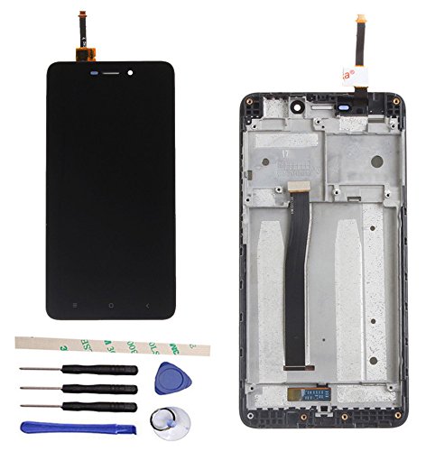 LCD Display Touch Screen Digitizer Assembly Replacemnt With Frame For Xiaomi Hongmi Redmi 4A (black)
