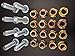 Extended Atv Wheel Studs for Yamaha pack of 8 With 16 Hex Lug Nuts YFZ 450R SE 50, Raptor, Banshee, Rhino, Warrior, Grizzley, Kodiak, Big Bear