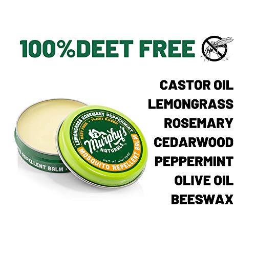 Murphy's Naturals Mosquito Repellent Balm Plant Based, All Natural Ingredients DEET Free