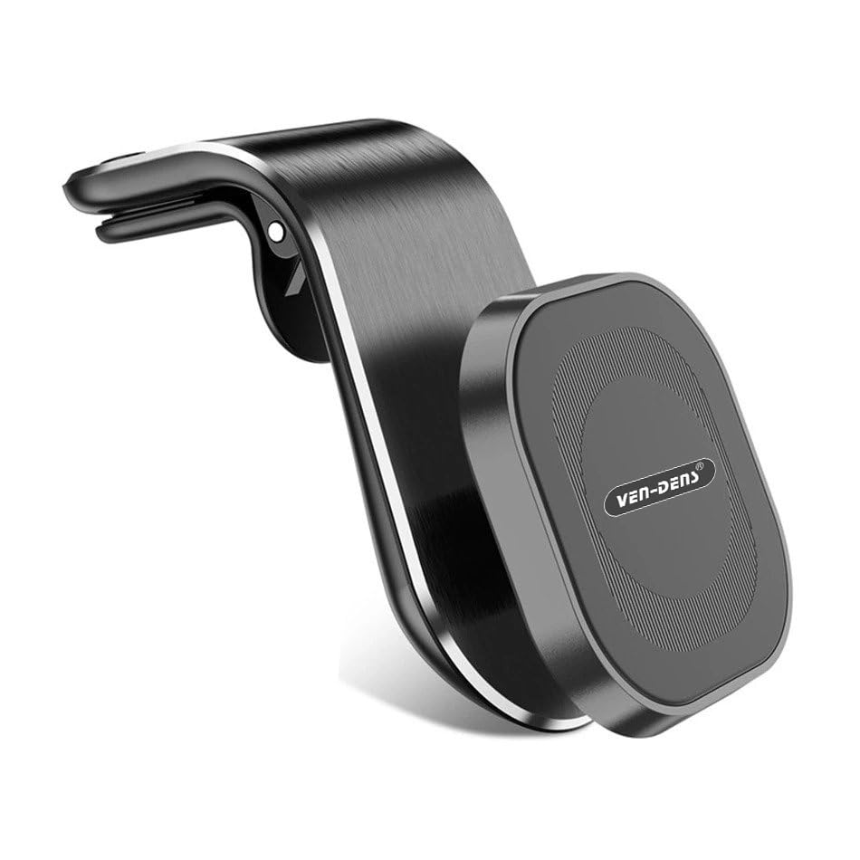 AMPLE Universal Car Vent Phone Mount, Magnetic Car Mount Holder, Strong N52 Magnets, 360° Rotate, Metal Stand for Smartphones/Tablets