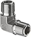 Parker Stainless Steel 316 Pipe Fitting, 90 Degree Elbow, 1/4