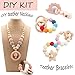 Baby Love Home Wood Nursing Jewelry Combination Package Crochet Wooden Beads Creative Wooden Teether DIY Teething Necklace Kit