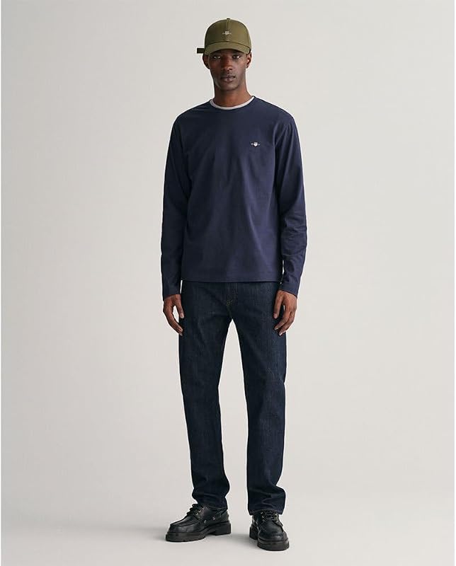 REG SHIELD LS T-SHIRT, T-shirt Uomo, Blu ( EVENING BLUE ), L — foto 5 di 5
