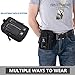 Ranboo Nylon Tactical Molle Pouch, Men Belt Clip Phone Holster EDC Gadget Pouch Waist Bag Outdoor Gear Compatible with iPhone Xs Max XS iPhone 7 8 Plus Note 8/5 Galaxy S7/8/9 Plus LG G7/G6 Plus