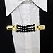 Evelots Sweater/Vest Clip-Immitation Pearls and Crystal-Dress/Blouse Clip-Set/2