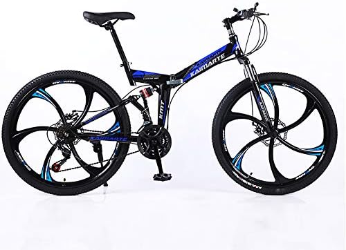 24in 160 185cm 期間限定特別価格 折りたたみ式マウンテンバイク 男性 ディスクブレーキ付きフルサスペンションロードバイク 女性用mtb バイク