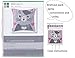 Beyond Your Thoughts DIY Latch Hook Kits Cute Cat Pillow Cover Pattern Printed Crochet Needlework Crafts for Kids Adults and Beginners Family Decoration16.5 * 16.5 in BZ983