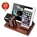 Apple Watch Stand, Aerb Rosewood Charge Dock Holder for Apple Watch Series 3 Series 2 Series 1, Docking Station Cradle Bracket for iPod iPhone X 8 7 6 Plus 5 5c iPad and Other Phones Tablets