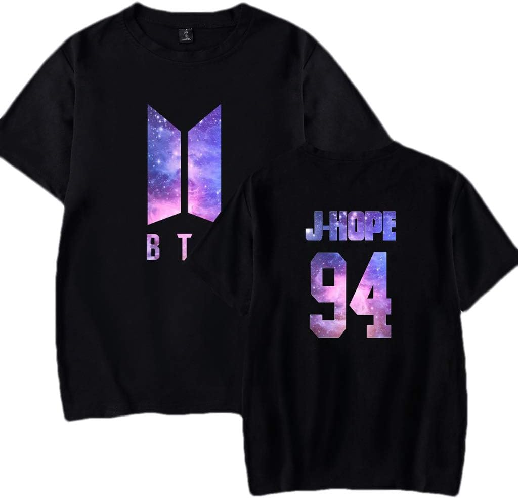 Unisex Fashion BTS Love Yourself Shirt Letter Print Crop Top Tshirt Tee Blouse BTS Merchandise Women Teen Youth