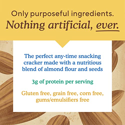 SIMPLE MILLS ALMOND FLOUR CRACKERS, FAMILY SIZE, ROSEMARY & SEA SALT – GLUTEN FREE, VEGAN, HEALTHY SNACKS, 7 OUNCE (PACK OF 1)