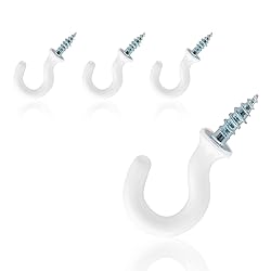 PHITUODA 100Pcs 1/2-Inch Cup Hooks Ceiling
